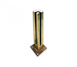 Torre Quadrada de Inox - Dourado 300mm